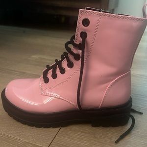 Soda| Pink Combat Boots